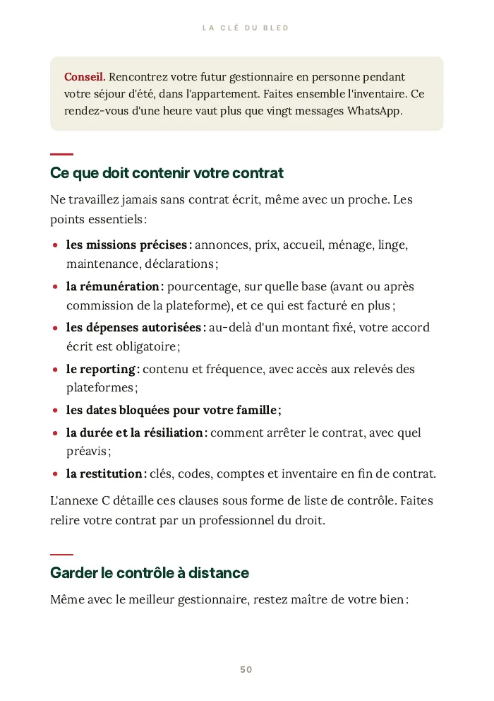 Page sur la gestion à distance