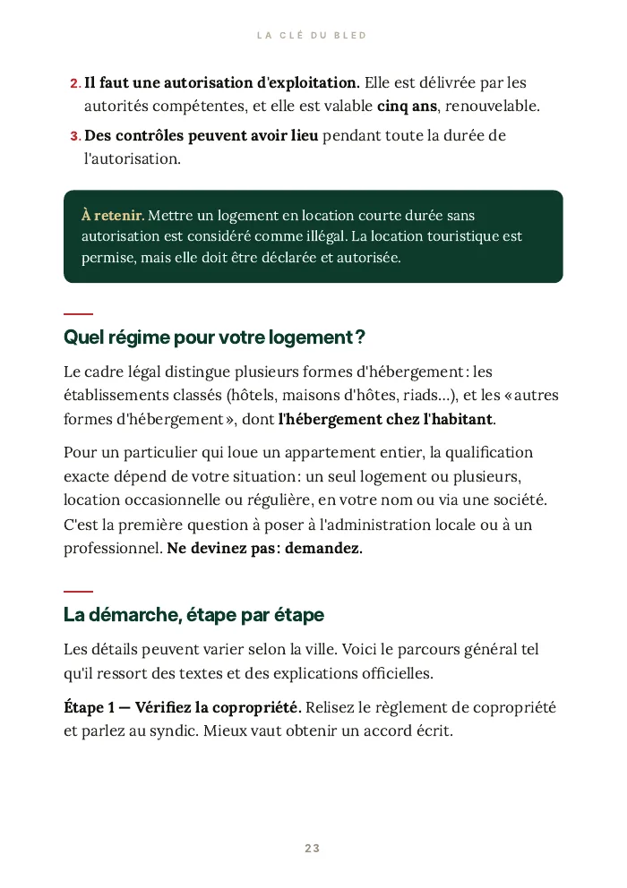 Page du chapitre sur la loi